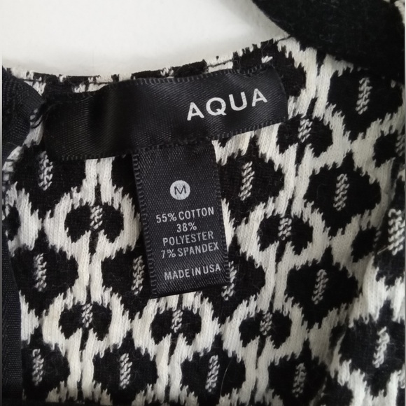 ✨ AQUA by Bloomingdales knit fit & flare dress NWOT - Picture 4 of 6